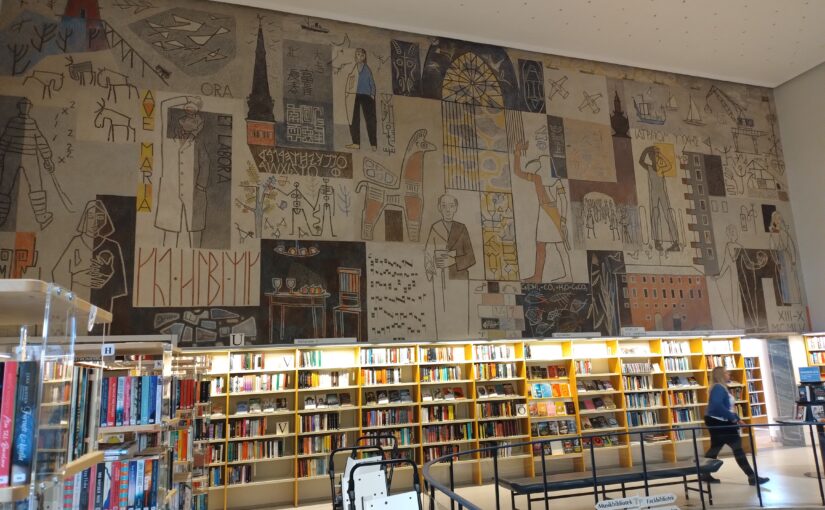 Muralmålning Västerås stadsbibliotek